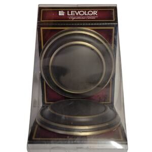Levolor Drapery Holdbacks Wilshire Round Medallion‎ Brushed Bronze 2 Pk Drapes